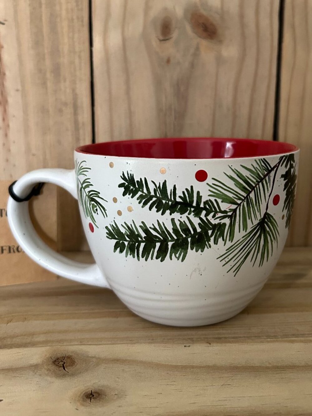 Peppermint & Pine 14 oz Ceramic Christmas Mug